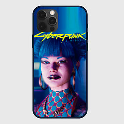 Чехол iPhone 12 Pro Max Чери - киберпанк