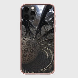 Чехол для iPhone 12 Pro Max Инопланетное, цвет: 3D-светло-розовый