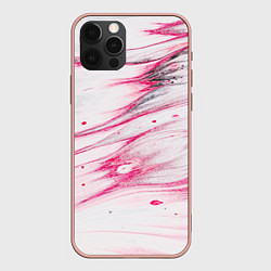 Чехол iPhone 12 Pro Max Красные разводы