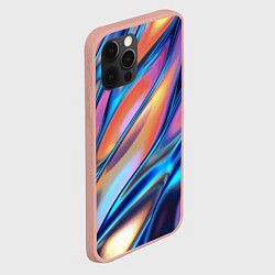 Чехол для iPhone 12 Pro Max Радужные переливы, цвет: 3D-светло-розовый — фото 2