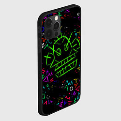 Чехол для iPhone 12 Pro Max League Of Legends: Arcane neon, цвет: 3D-черный — фото 2