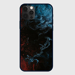 Чехол для iPhone 12 Pro Max Тьма и краски, цвет: 3D-черный