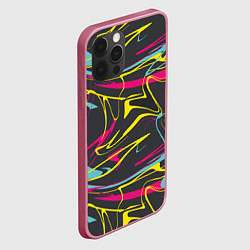 Чехол для iPhone 12 Pro Max Яркая палитра художника, цвет: 3D-малиновый — фото 2