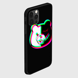 Чехол для iPhone 12 Pro Max Danganronpa glitch monokuma, цвет: 3D-черный — фото 2