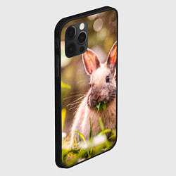 Чехол для iPhone 12 Pro Max Милый кролик, цвет: 3D-черный — фото 2