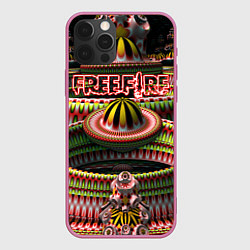 Чехол для iPhone 12 Pro Max Всемирно известная Королевская Битва, цвет: 3D-малиновый