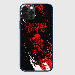 Чехол для iPhone 12 Pro Max Cannibal Corpse -краска, цвет: 3D-тёмно-синий