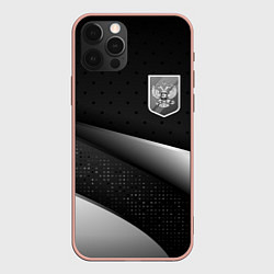 Чехол iPhone 12 Pro Max Russia - black & white