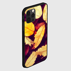 Чехол для iPhone 12 Pro Max Осенняя листва узор, цвет: 3D-черный — фото 2