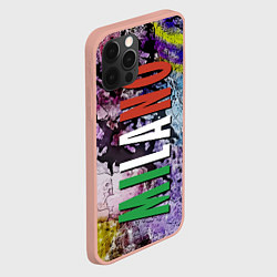 Чехол для iPhone 12 Pro Max Avant-garde color texture - Milano, цвет: 3D-светло-розовый — фото 2