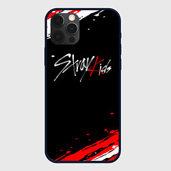 Чехол для iPhone 12 Pro Max Stray kids - краска, цвет: 3D-черный