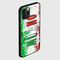 Чехол для iPhone 12 Pro Max Флаг Италии - кляксы, цвет: 3D-черный — фото 2