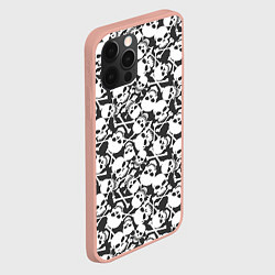 Чехол для iPhone 12 Pro Max Череп с ноздрями, цвет: 3D-светло-розовый — фото 2