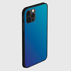 Чехол для iPhone 12 Pro Max Градиент - морская глубина, цвет: 3D-черный — фото 2