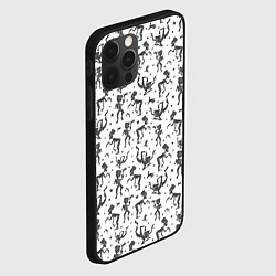 Чехол для iPhone 12 Pro Max Скелетон в шляпе, цвет: 3D-черный — фото 2