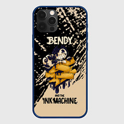 Чехол для iPhone 12 Pro Max Bendy and the ink machine - краска, цвет: 3D-тёмно-синий