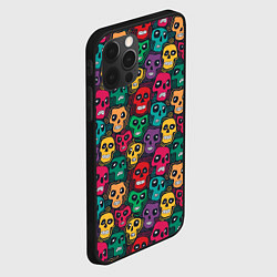 Чехол для iPhone 12 Pro Max Череп с глазами, цвет: 3D-черный — фото 2