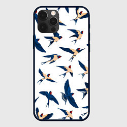Чехол iPhone 12 Pro Max Ласточки парят в небе