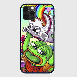 Чехол для iPhone 12 Pro Max Pepes world, цвет: 3D-черный