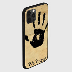 Чехол для iPhone 12 Pro Max Скайрим - Мы знаем, цвет: 3D-черный — фото 2