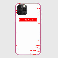 Чехол iPhone 12 Pro Max Critical ops красные брызги