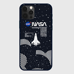 Чехол для iPhone 12 Pro Max Nasa - облака звёзды, цвет: 3D-черный