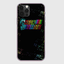 Чехол iPhone 12 Pro Max Minecraft neon ultimate