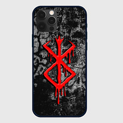 Чехол для iPhone 12 Pro Max Berserk smudges, цвет: 3D-черный