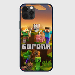 Чехол для iPhone 12 Pro Max Богдан Minecraft, цвет: 3D-черный