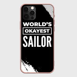 Чехол для iPhone 12 Pro Max Worlds okayest sailor - dark, цвет: 3D-светло-розовый