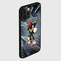 Чехол для iPhone 12 Pro Max Ёж Шэдоу - Соник - видеоигра, цвет: 3D-черный — фото 2