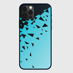 Чехол для iPhone 12 Pro Max Осколки Абстракции, цвет: 3D-черный