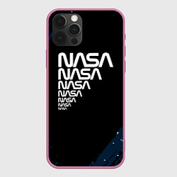 Чехол iPhone 12 Pro Max Nasa надпись