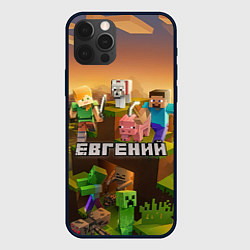 Чехол для iPhone 12 Pro Max Евгений Minecraft, цвет: 3D-черный