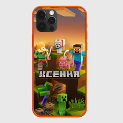 Чехол iPhone 12 Pro Max Ксения Minecraft