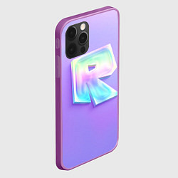 Чехол для iPhone 12 Pro Max Roblox gradient, цвет: 3D-сиреневый — фото 2