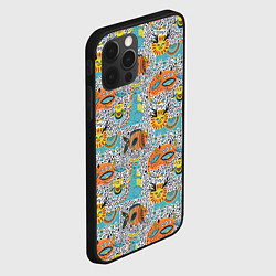 Чехол для iPhone 12 Pro Max Фантастические животные, цвет: 3D-черный — фото 2