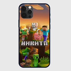 Чехол для iPhone 12 Pro Max Никита Minecraft, цвет: 3D-черный