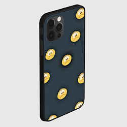 Чехол для iPhone 12 Pro Max Грусть смайла, цвет: 3D-черный — фото 2
