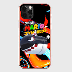 Чехол для iPhone 12 Pro Max Cat Bullet Bill - Super mario 3D World - Nintendo, цвет: 3D-светло-розовый