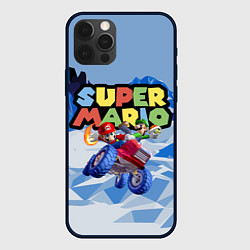 Чехол для iPhone 12 Pro Max Марио и Луиджи гонщики - Super Mario, цвет: 3D-черный