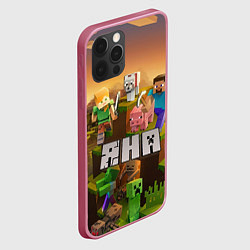 Чехол для iPhone 12 Pro Max Яна Minecraft, цвет: 3D-малиновый — фото 2