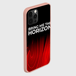 Чехол для iPhone 12 Pro Max Bring Me the Horizon red plasma, цвет: 3D-светло-розовый — фото 2