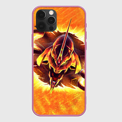 Чехол iPhone 12 Pro Max Evangelion fire