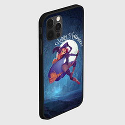 Чехол для iPhone 12 Pro Max Happy halloween - beautiful witch, цвет: 3D-черный — фото 2