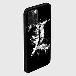 Чехол для iPhone 12 Pro Max Тетрадь смерти брызги красок, цвет: 3D-черный — фото 2