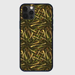 Чехол для iPhone 12 Pro Max Милитари горошек разноцветный, цвет: 3D-черный