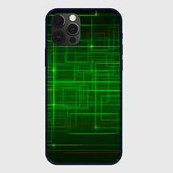 Чехол для iPhone 12 Pro Max Нейросеть - текстура, цвет: 3D-черный