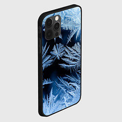 Чехол для iPhone 12 Pro Max Морозный узор на стекле, цвет: 3D-черный — фото 2