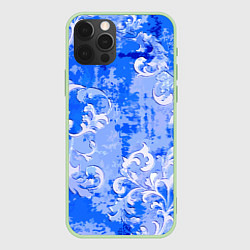 Чехол для iPhone 12 Pro Max Растительный орнамент - паттерн, цвет: 3D-салатовый